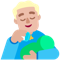 Man Feeding Baby- Medium-Light Skin Tone emoji on Microsoft